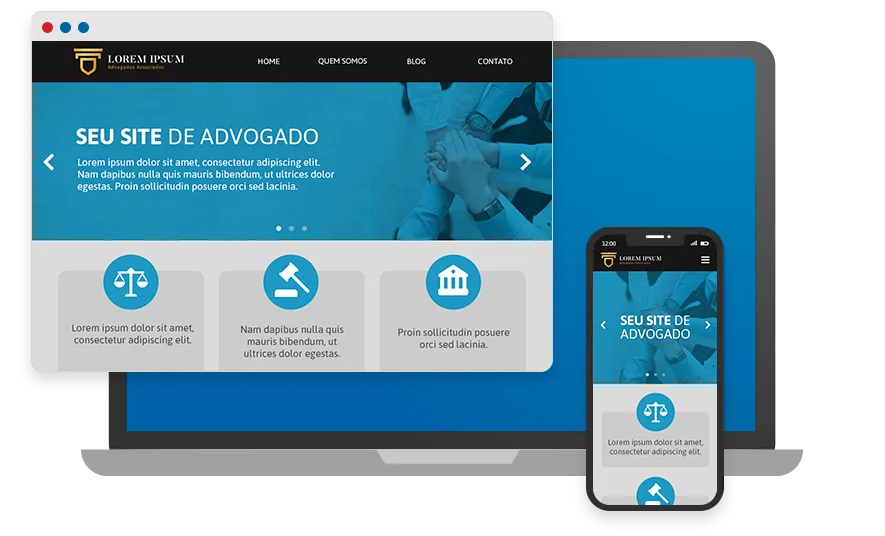 Site para advogados responsivo